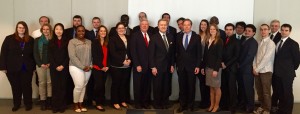 SPIA students with Secretary Cohen, General Ralston, and Ambassador Burns
